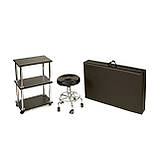 Кушетка косметологічна+стільчик майстра+візок, Кушетка для лазерної епіляції, Кушетка для косметолога, фото 2