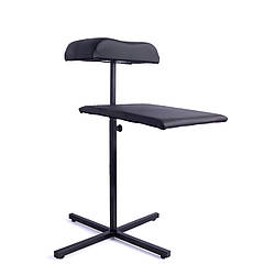 Підставка для педикюру з поличкою для витяжки, чорна