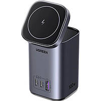 Зарядний пристрій UGREEN CD342 100W 2-in-1 GaN Charging Station EU (Space Gray)(UGR-15076)