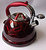 Чайник із свистком Edenberg EB-1911Red червоний 3л, фото 2
