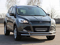 Передняя защита ST014 (нерж.) 51/42 мм для Ford Kuga/Escape 2013-2019 гг DOK