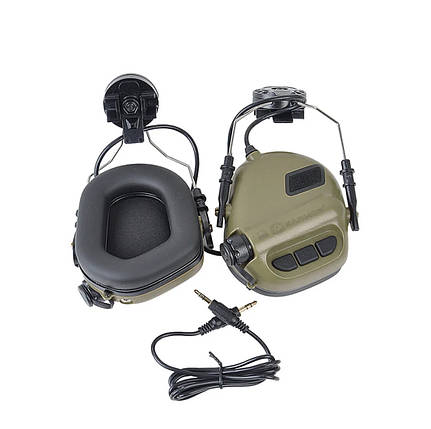 Тактичні навушники EArmor M31H MOD3 для шолома green, фото 1