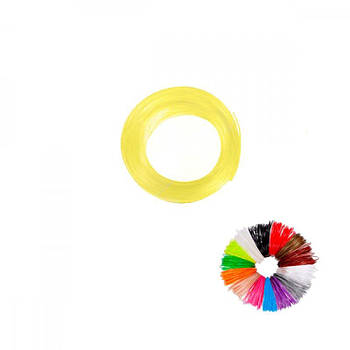 Стрижень запаска пластикова до 3D ручки 10 м жовтий неон 617853 G-Rich