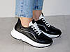 Кросівки жіночі з натуральної шкіри чорні на білій підошві 37р, фото 5