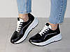 Кросівки жіночі з натуральної шкіри чорні на білій підошві 37р, фото 6