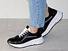 Кросівки жіночі з натуральної шкіри чорні на білій підошві 37р, фото 3