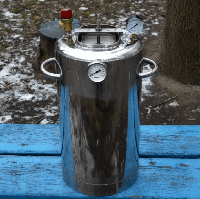 Автоклав ЛЮКС-21 вогневий Троян з біметалевим термометром