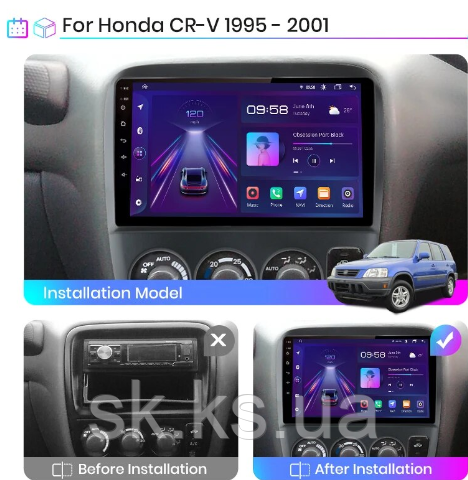 Junsun 4G Android магнітолу Honda CRV CR-V 3 1997-2001