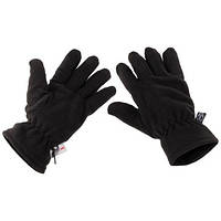 Перчатки флисовые MFH Fleece Thinsulate Черные XL