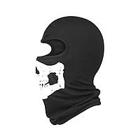Балаклава з черепом підшоломник череп маска на обличчя для обличчя buff чорна щелепа зі щелепою скелет мото баф