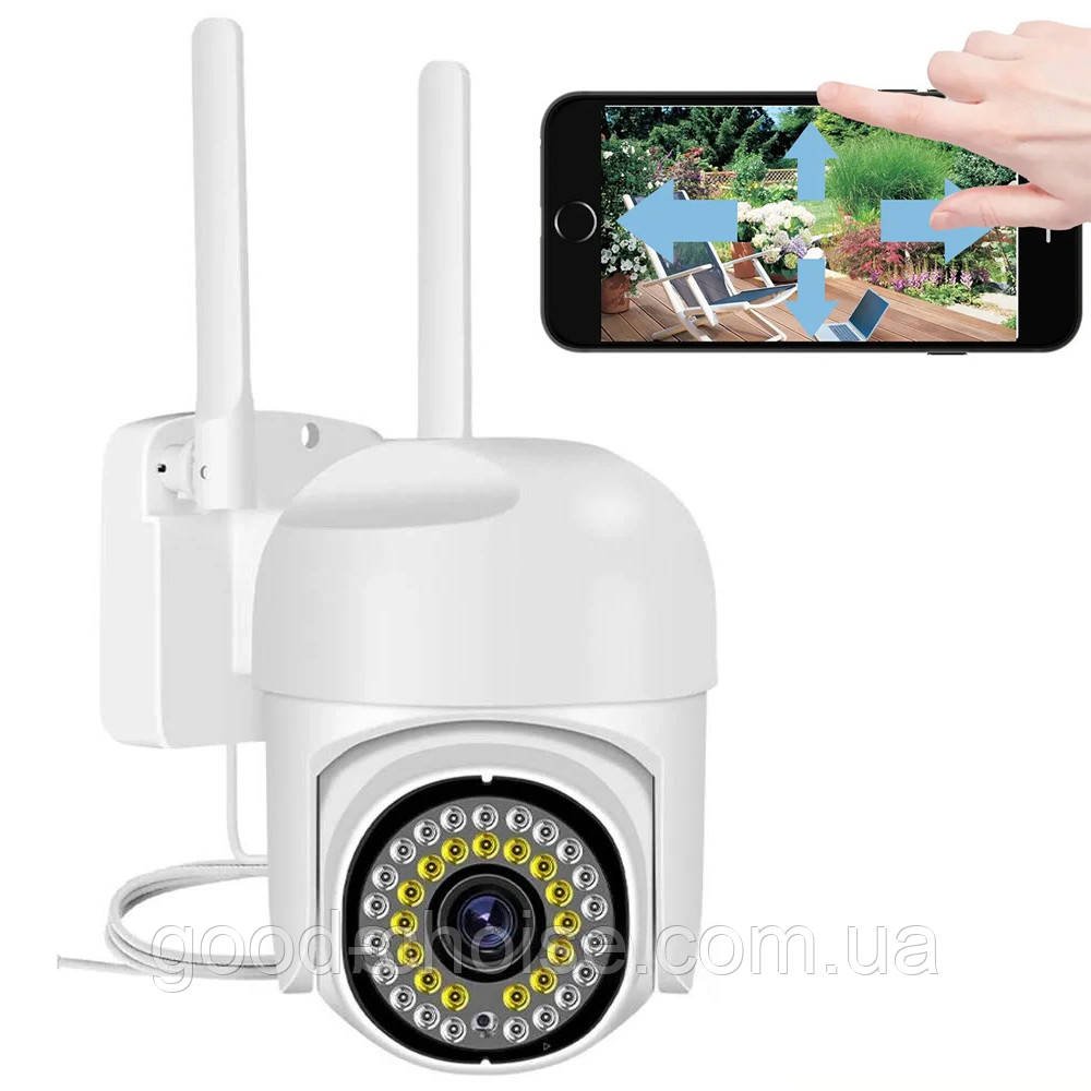 Вулична камера Wi-Fi, V60 TUYA 4MP / Відеокамера вулична / Вайфай відеокамера / Дистанційна камера на вулицю