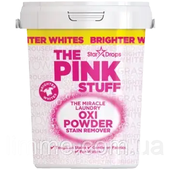 Кисневий  плямовивідник  порошок для білих речей Pink Stuff 1 кг.