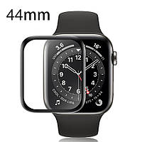 Захисне скло для Apple Watch 44mm (A1976, A2008, A1978, A2093, A2157, A2095, A2356, A2354, A2352, A2292, A2376, A2294) Full Glue