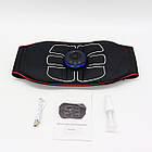 Електричний пояс-стимулятор для м'язів живота, від USB, W24 / Міостимулятор для преса / Пояс тренажер, фото 9