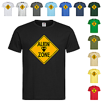 Черная мужская/унисекс футболка Alien Zone (22-17)