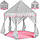Дитячий ігровий намет будиночок Kruzzel 8772/23476 шатер палатка сіро-рожева, фото 4
