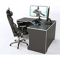Геймерський комп’ютерний стіл кутовий ХGamer X2 Чорний, фото 4