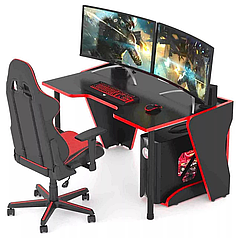 Геймерський стіл СЕРІЯ COMFORT GM15 150 см Чорний