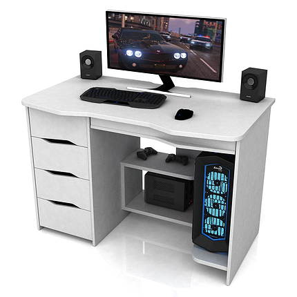 Геймерський стіл ХGamer PURE Білий, фото 1