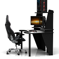Геймерський стіл ХGamer BIG PRO SOFT Білий та Чорний, фото 5