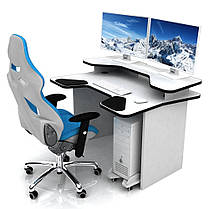 Геймерський стіл ХGamer COMFORT SPORT SOFT Білий, фото 4