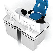 Геймерський стіл ХGamer PRO12 і PRO14 SPORT SOFT Білий, фото 3