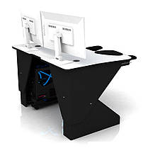 Геймерський стіл XGamer MAX DXPRO SOFT ULTRA Білий з чорним, фото 4