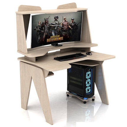 Геймерський стіл ХGamer BIG RAPTOR Дуб ванге та молочний, фото 1