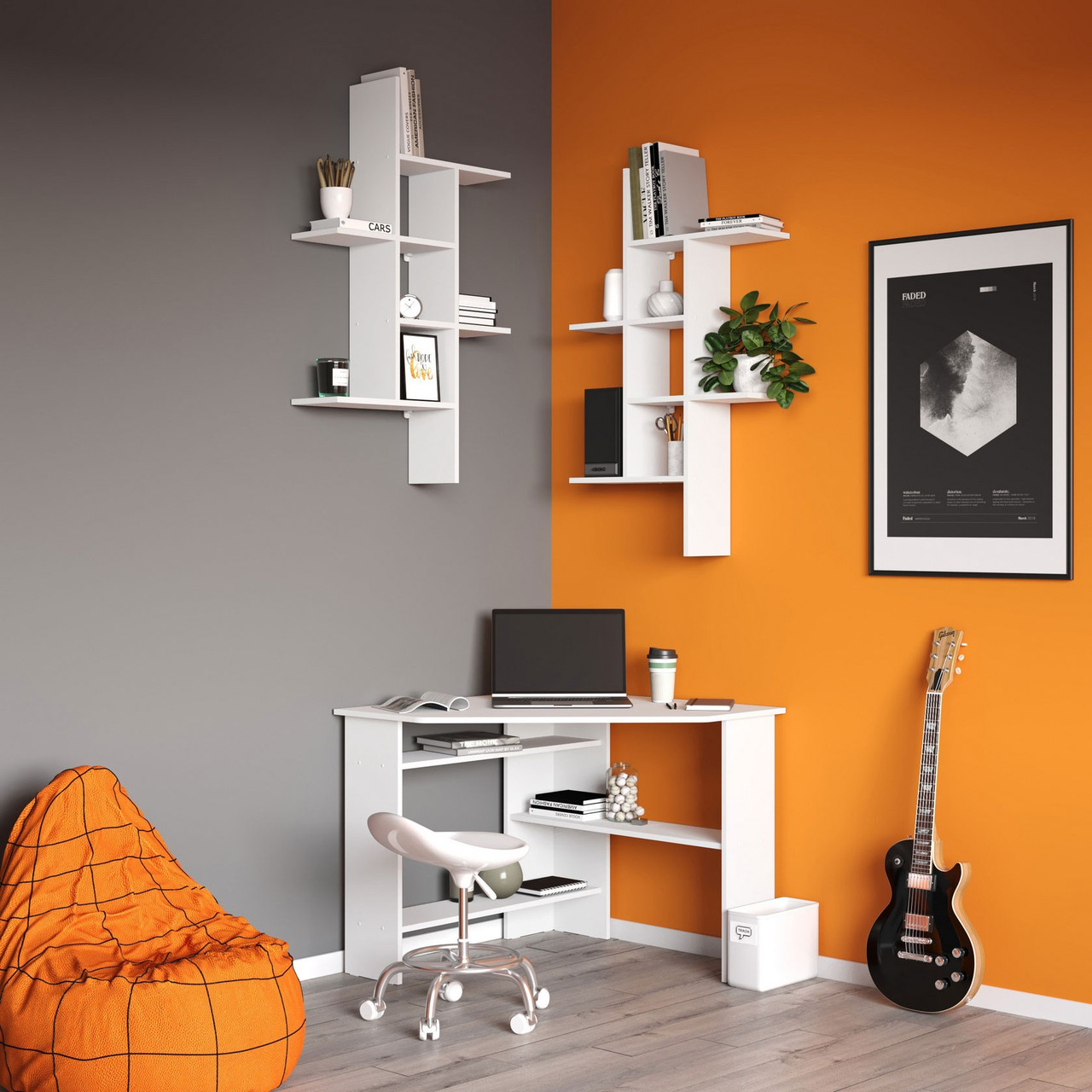 Кутовий комп'ютерний стіл  XDesk-02