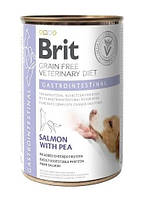 Влажный корм для собак при заболеваниях ЖКТ Brit VetDiets Dog Gastrointestinal с ягненком 6шт*400 гр