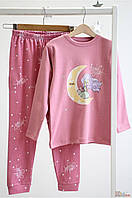ОПТОМ Пижама розовая для маленькой девочки "Луна" (80 см.) Vitmo 2125000834733