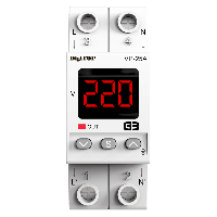 Реле напруги VP-25A M2R, червоний індикатор