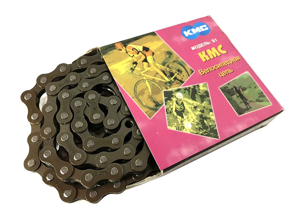 Ланцюг КМС S1 одношвидкісна Коричнева, фото 1