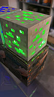 Блок - кубик изумруд МАЙНКРАФТ LED (Minecraft) 7.5см.