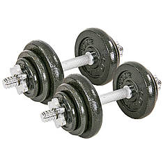 Гантелі 2 по 10 кг розбірні сталеві YORK-8212-20