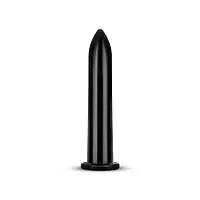 Великий фаллоїмітатор силікон All Black AB06 чорний, 19 см * 3,6 см