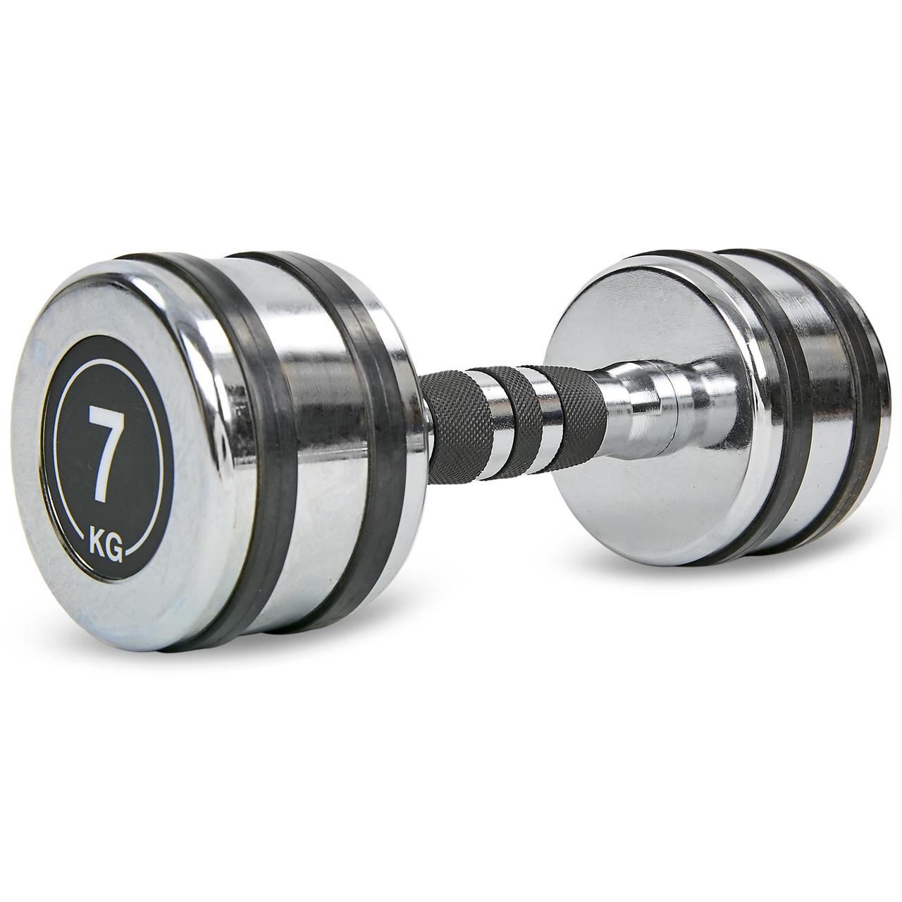 Гантель 7 кг хромована Zelart-8232-7