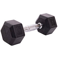 Гантель 5 кг цільна шестигранна SP-Planeta-1205-5