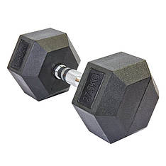 Гантель 27.5 кг цільна шестигранна SP-Planeta-8013-27_5