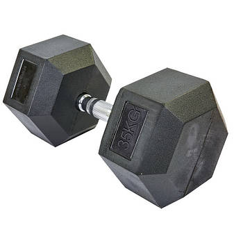 Гантель 35 кг суцільна шестигранна SP-Planeta-8013-35, фото 3