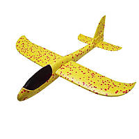 Літак-бумеранг, трюкач, метальний планер 35 см ZV-47-120 (Жовтий) ssmag.com.ua