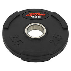 Диск прогумований 2.5 кг 51 мм LIFE-80154B-2_5, фото 2