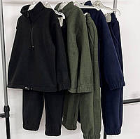 Спортивный демисезонный Флисовый костюм для девочки и мальчика, флис полар, подросток, от 128-134 до 152-158см