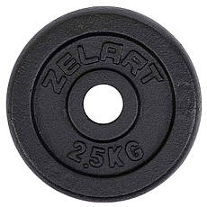 Диск сталевий 2.5 кг 30 мм Zelart-7785-2_5, фото 3