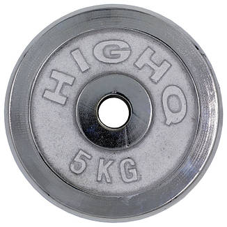 Диск хромований 5 кг 30 мм HIGHQ-1452-5S, фото 4