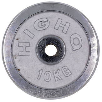 Диск хромований 10 кг 30 мм HIGHQ-1454-10S, фото 3