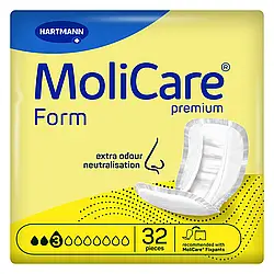 Прокладки анатомічної форми MoliCare Premium Form 3 крапл