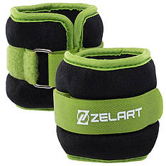 Обважнювачі-манжети для рук і ніг 2 по 0.5 кг Zelart 2502-1 Спортивні обважнювачі