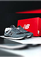 Мужские кроссовки New Balance 574 classic серые с черным