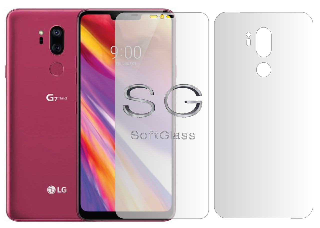 М'яке скло LG G7 Комплект: Передня та Задня панелі поліуретанове SoftGlass